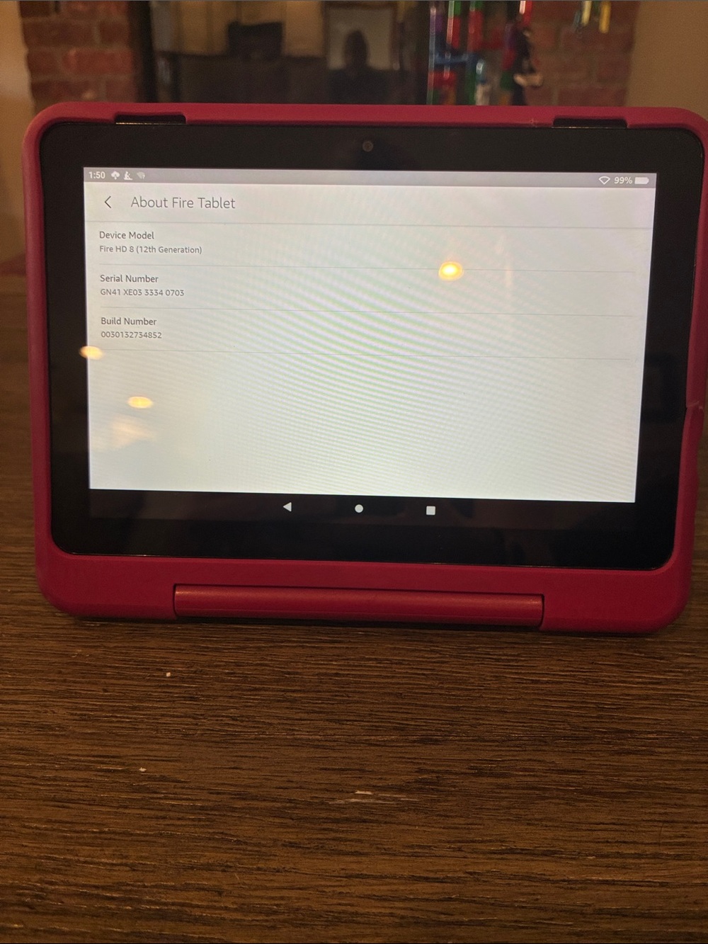 Amazon Fire HD 8 Tablet in Pink - Kid-Friendly Case